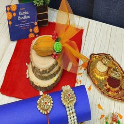 Craftlayout 5Pcs Rakhi & Lumba Rakhi Gift Set-image-90