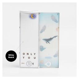 QIPS Cylindrical Pencil Box with Calculator, Mirror & Whiteboard -Whale image 3