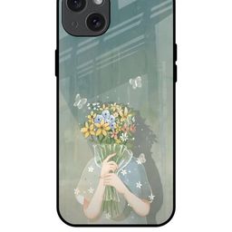 QRIOH Floral Printed iPhone 15 Plus Back Case Mobile Accessories-image-50