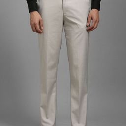 Louis Philippe Men Slim Fit Mid-Rise Formal Trousers-picture-8