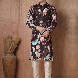 TRYBUY.IN Men Pure Cotton Ethnic Full Sleeves Kurta Set-picture-42