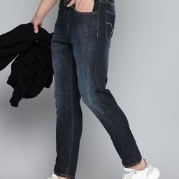 Flying Machine Men Relax Tapered Fit High-Rise Stretchable Jeans-picture-55