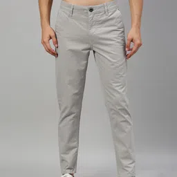 Roadster Men Grey Pure Cotton Sustainable Chinos-image-29