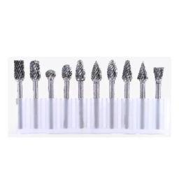 REWO Diamond Tip Carbide Rotary Cutter, Shank Size 3 mm, Body Diameter 4 mm (Set of 10 Pcs)-image-32