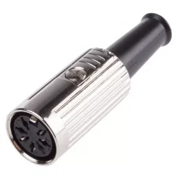 RS PRO 7 Pole DIN Socket 1A 100 V AC Push Lock Female Cable Mount, 491229-92