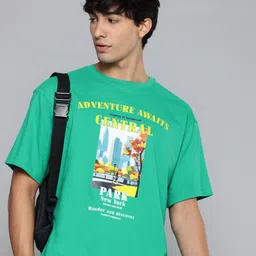 Aeropostale Graphic Printed Drop-Shoulder Sleeves Relaxed Fit T-Shirt-image-27