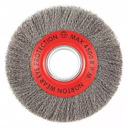 Norton 203.2 mm (8 Inch) Carbon Steel Wire Wheel Brush, 483P58-picture-31