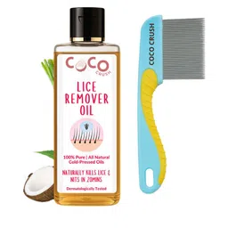 Coco Crush Set Of 2 Lice Remover Oil - 100 ml With Handle Comb-picture-45