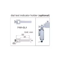 Insize Dial Test Indicator Holder Range 0-200 mm Accuracy +0.03mm, 7151-CL1 image 2