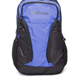 THe VerTicaL Unisex Blue & Black Water-Resistant Colourblocked Laptop Backpack-13