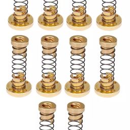 Invento ISC 1680-5 2x2mm Brass Round Flange Single Start Lead Screw Nut-20