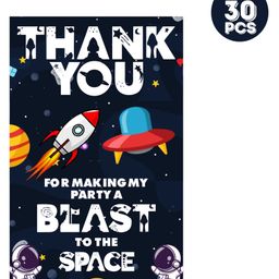 Zyozi Space Theme Thank You for Making Party A Blast To The Space Tags for Birthday -  Pack of 30-23