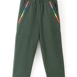 Fido Cotton Jersey Full Length Leggings Solid Color - Green-image-43