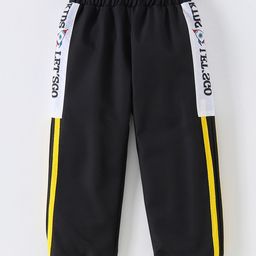 Kookie Kids Full Length Lounge Pants With Text Print - Black-image-92