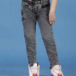 Tales & Stories Solid Jeans - Grey-image-4