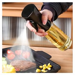 COZY VIBES Olive Oil Sprayer for Cooking Oil Dispenser Bottle Spray Mister - Portable Refillable Food Grade Oil Vinegar Spritzer Sprayer Bottles for Kitchen, Air Fryer, Salad, Baking, Grilling, Frying-PACK OF 1-COLOR MAY VARY-79