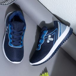 Toothless Mesh Detailed & Colour Blocked Shoes - Blue-picture-38