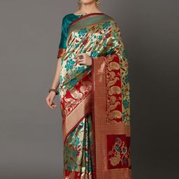 KALINI Zari Bhagalpuri Saree-41