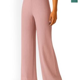 Fabflee Women Pak Of 2 Striped Comfort Straight Fit Trousers-image-20