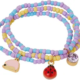 Accessorize Girls Set Of 3 Beaded Charm Bracelets image 3