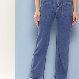 BAESD Girls Comfort High-Rise Clean Look Relaxed Fit Stretchable Jeans-picture-18