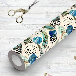 ArtzFolio Cream Colored & Black Printed UV Resistant Wallpaper-image-5
