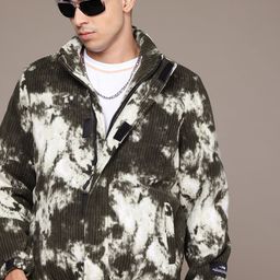 Roadster The Lifestyle Co. Abstract Printed Bomber Jacket-picture-2