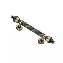 Swastik Premium Main Door Handle Brass Matte Finish 254 mm (10 Inch), PH-002-image-0