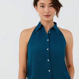 all about you Women Teal Shirt Style Top-10