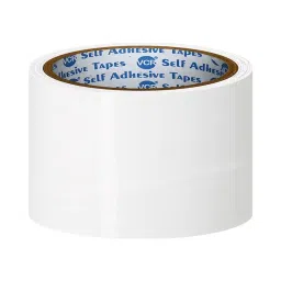 VCR 50 m x 60 mm Biaxially Oriented Polypropylene Milky White Color Tape, 60 Rolls Per Pack-image-48