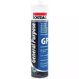 Soudal 260 ml White General Purpose Silicone Sealant (Pack of 6)-picture-12