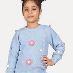 JoE Hazel Girls Cable Knit Pullover-image-88