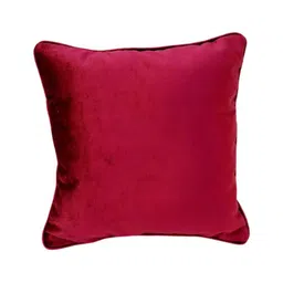 THROWPILLOW Maroon Embellished Velvet Square Cushion Covers-image-79