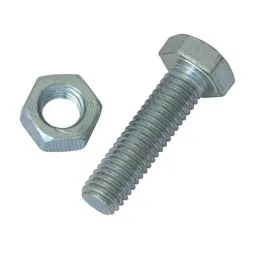 B K JAGAN & CO Size 5/16x1.1/2 inch Bolt & Nut Iron Silver-17