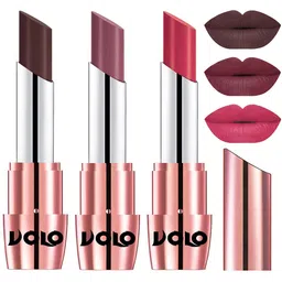 VOLO Set Of 3 Creme Matte Lipstick - 3.5 g Each - Shades 635-636-641-14