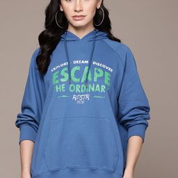 The Roadster Lifestyle Co. Drop-Shoulder Printed Oversized Hooded Sweatshirt-image-86