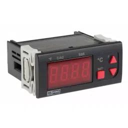 RS PRO Temperature Controller Panel Mount On/Off 77x35 mm 1 Input SSR 24 V AC, 1241060-8