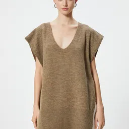 Koton V-Neck Pullover Sweater-image-57
