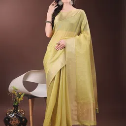 LeeliPeeri Designer Striped Zari Organza Designer Saree-picture-56
