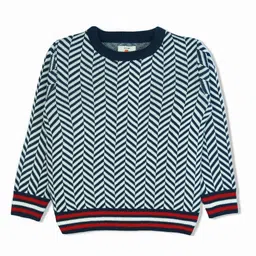 Bodycare Boys Striped Printed Woollen Pullover Sweater-picture-18
