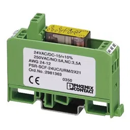 Phoenix Contact Safety Relays RELAY, SAFETY, DPDT, 250V, 5A, 2981363-26