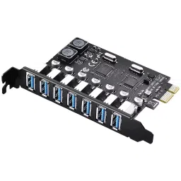 Mak World PCI Expree to USB 3.0 Expansion Card 7 Ports 5 Gbps Super Speed, Black-21