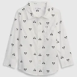 GAP Boys Mickey Mouse Printed Pure Cotton Casual Shirt-image-86