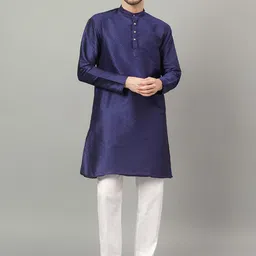 Yugnik Men Ethnic Motifs Regular Kurta with Pyjamas-image-90