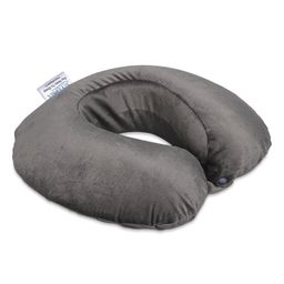 Sleepsia Neck Travel Pillow (Microfiber), Comfortable Travel Pillow Great for Long Road Trips and Flights (Grey, Pack of 1)-17