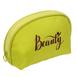 QIPS Round Beauty Cosmetic Pouch - Neon Green-image-68