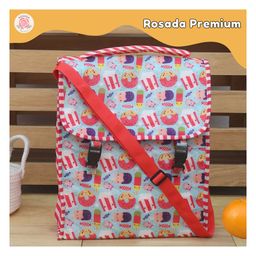 Rosada Candy Cane Insulated Sling Lunch Bag for Kids and Mom for School and Travel, Insulated Tiffin Multi-Purpose Lunch Bag for Picnic, Class, Tuition Lightweight and Durable - Large (14 Inches)-image-95