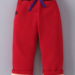 Mark & Mia Full Length Solid Lounge Pant - Red-image-49