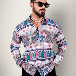 SZN Men Original Opaque Printed Casual Shirt-image-72