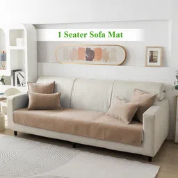 HOKIPO Brown Sofa Cover With Arms-image-49